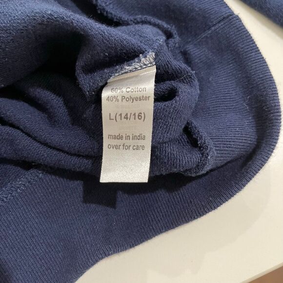 Delia’s Girl Sweatshirt w/ Embroidered Sleeves - Kids Size Large (14/16) - Picture 7 of 8